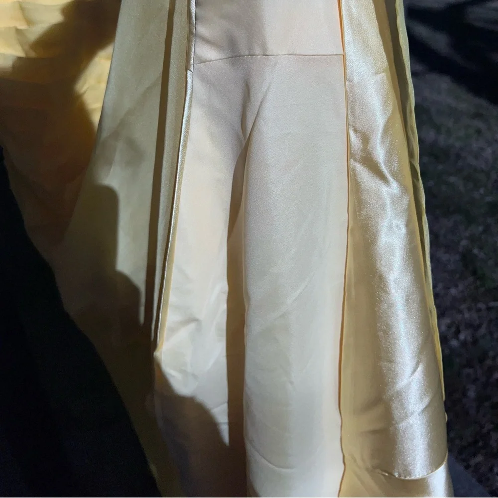 Judy Bridal one shoulder yellow gown. - Picture 9 of 13